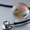 globe and stethoscope